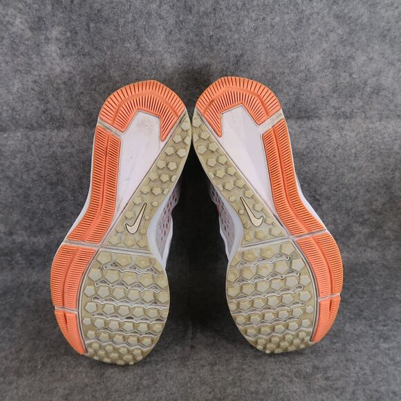 Nike Shoes Womens 9 Athletic Trainer Zoom Winflo 5 Running Comfort Grey Orange - Picture 11 of 14
